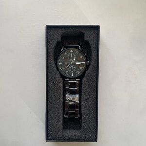 Sporty Black Men's Quartz Watch FREE SHIP